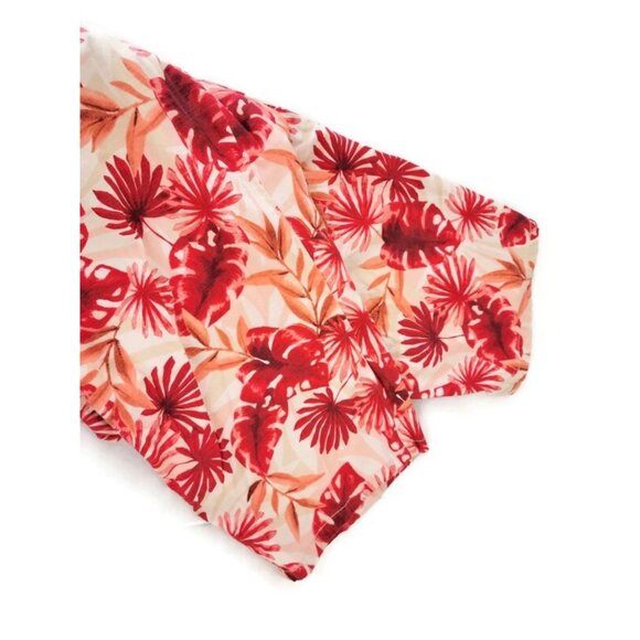 Liz Claiborne Women Pants 24P Plus Petite Michaela Capri Red Floral FLO72XE - Picture 4 of 9